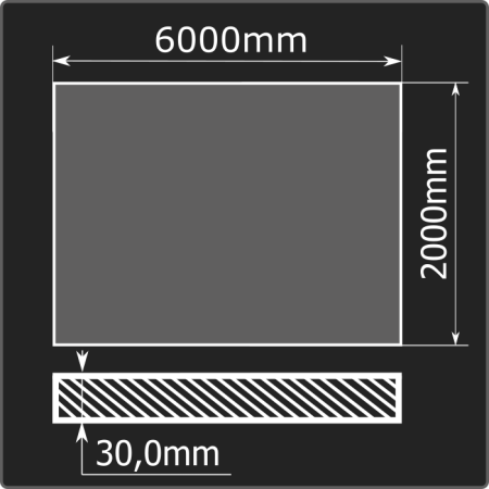 Лист горячекатаный 30*2000*6000 ст.3сп ММК ГОСТ 14637-89