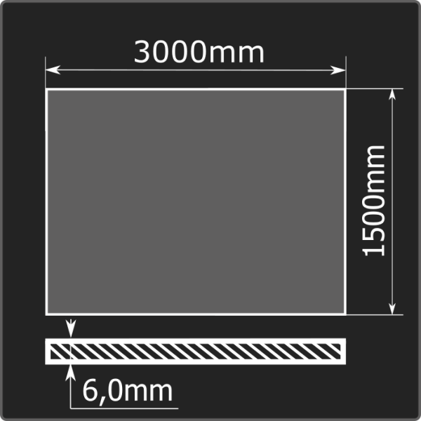 Лист горячекатаный 6,0*1500*3000 ст.3сп ММК ГОСТ 14637-89
