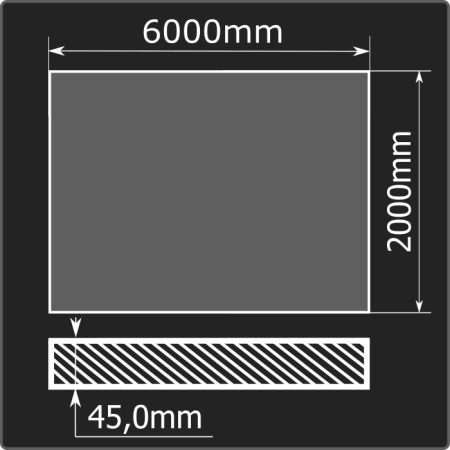 Лист горячекатаный 45*2000*6000 ст.3сп ММК ГОСТ 14637-89