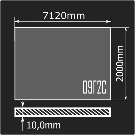 Лист горячекатаный 10*2000*7120 09Г2С Феррум ГОСТ 19281-2014