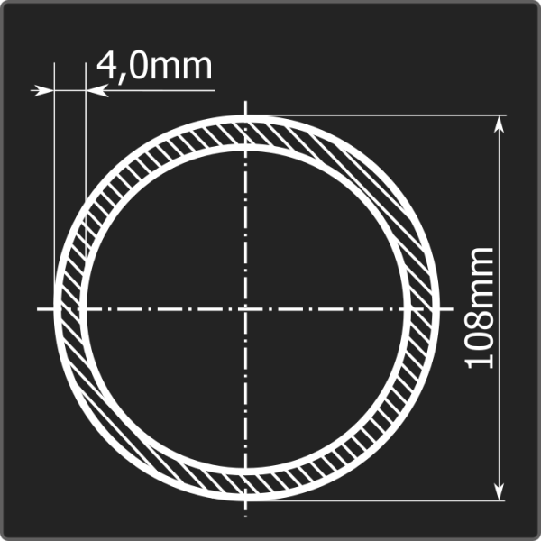 Труба электросварная 108*4,0 ст.3сп 12м ГОСТ 10705-80