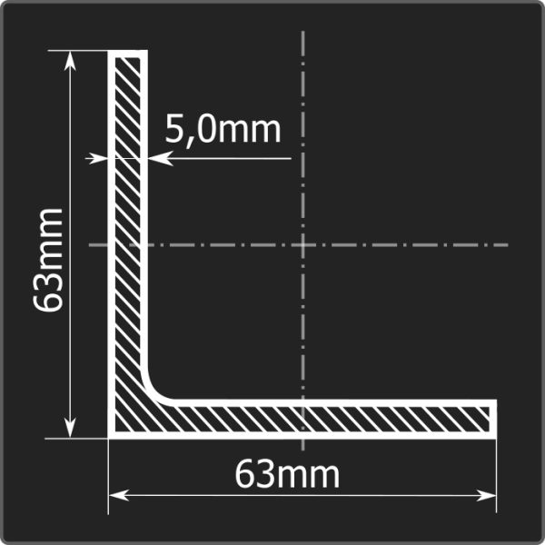 Угол 63*63*5,0 ст.3сп 12м ГОСТ 535-2005/ГОСТ 8509-93 Угол 63*63*5,0 ст.3сп 12м ГОСТ 535-2005/ГОСТ 8509-93