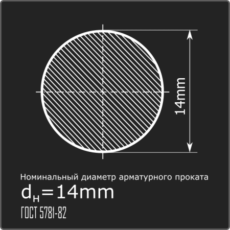 Арматура 14,0 А-I (А240) ГОСТ 5781-82 12м